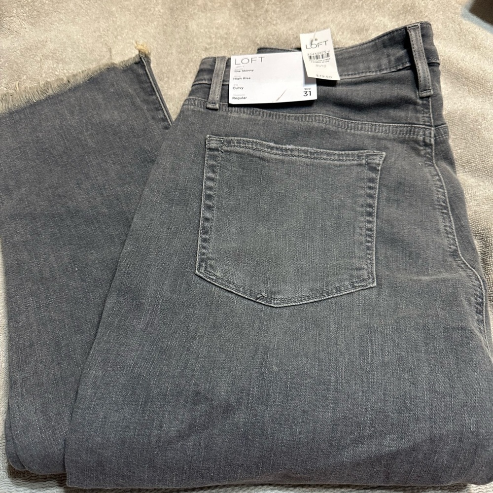 Brand new with tags loft gray jeans